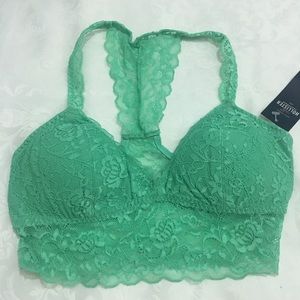 Hollister padded racerback lace bralette